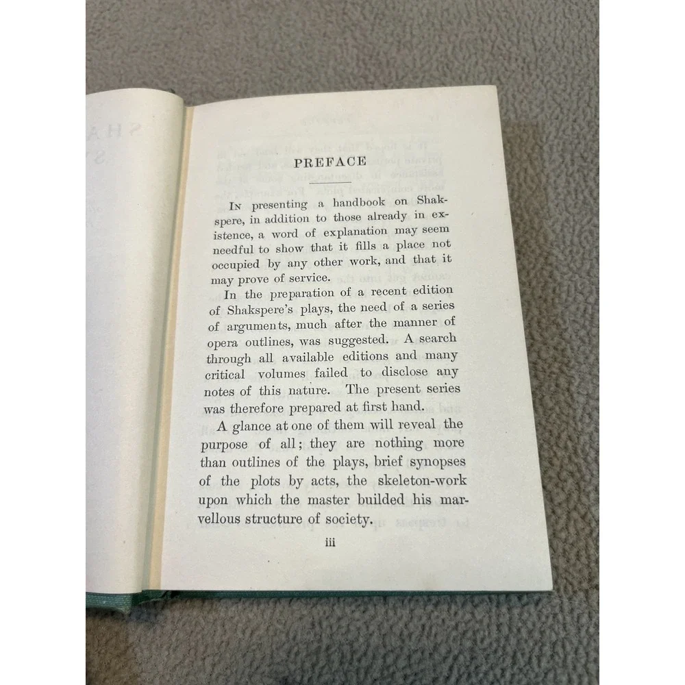 Shaksperian Synopses Outlines or Arguments of the‎ Plays of Shakspeare McSpadden